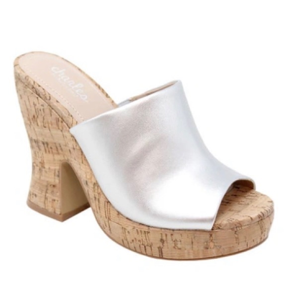 CHARLES by CHARLES DAVID Ditzy Platform Cork Sandal 9.5 - Picture 4 of 8